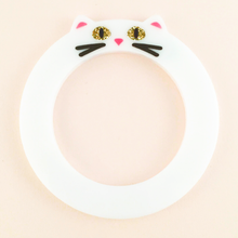 Kitty Cat Ring White