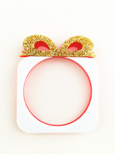 Holiday Bow Topper Red/ White