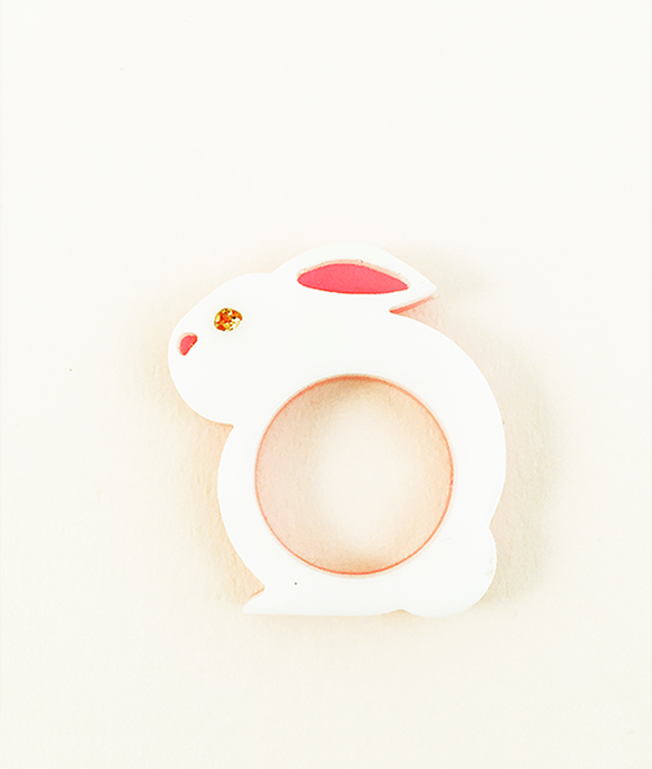 Bunny Ring White