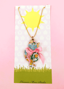Duck Necklace Poppy Forest Liberty of London
